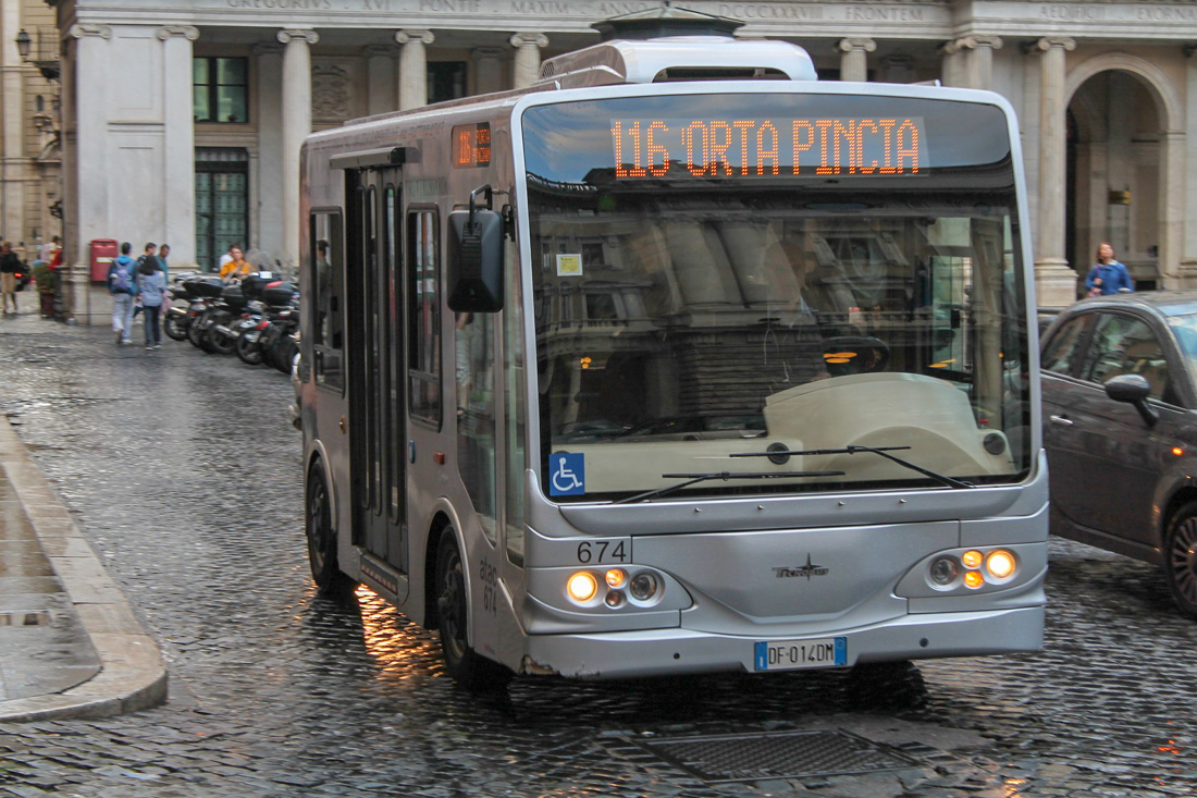 Public bus in Rome, Italy