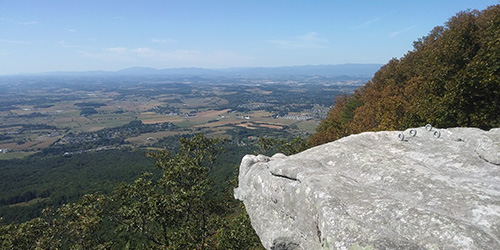 The view from the top of Massanutten