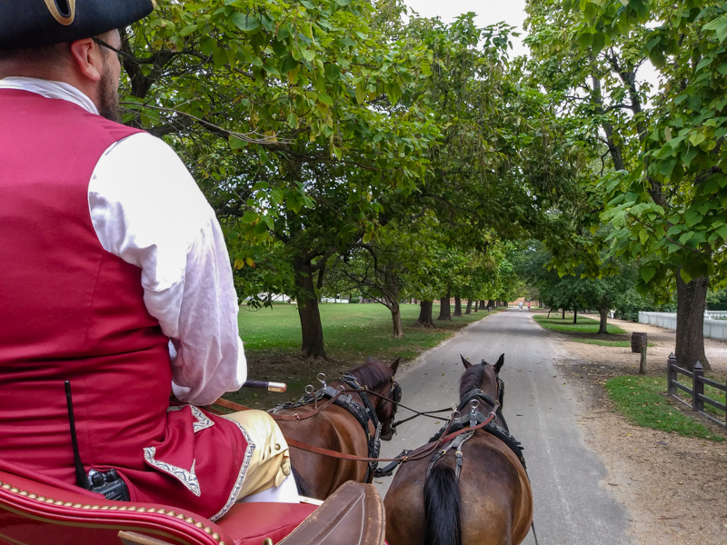 Carriage ride at Williamsburg, Virginia