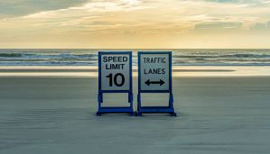 Driving on Daytona Beach