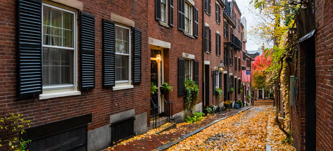 Wander up and around Boston's historic Beacon Hill