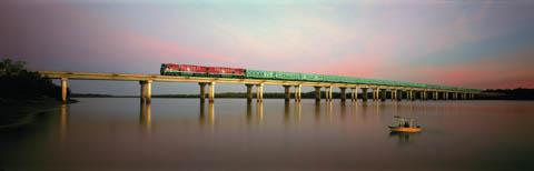 The Ghan, near Darwin (Great Southern Rail)