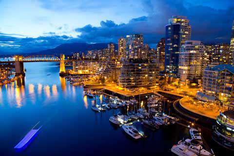 Vancouver Skyline at Night