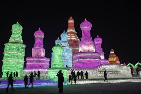 The Ice Festival in Harbin, China