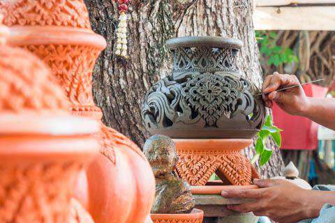 Pottery in Jingdezhen, China