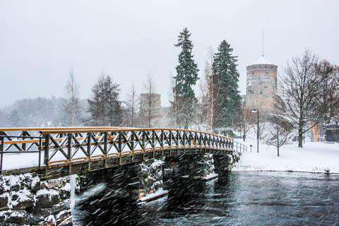 Olavinlinna Castle in Savonlinna, Finland
