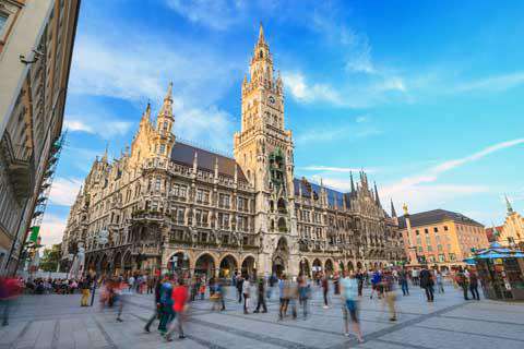 Marienplatz Town Hall, Munich, Germany