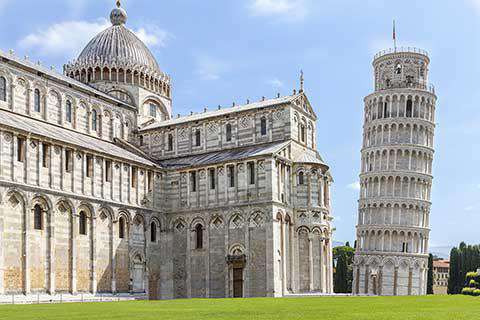 The Cathedral and Leaning Tower of Pisa, Italy