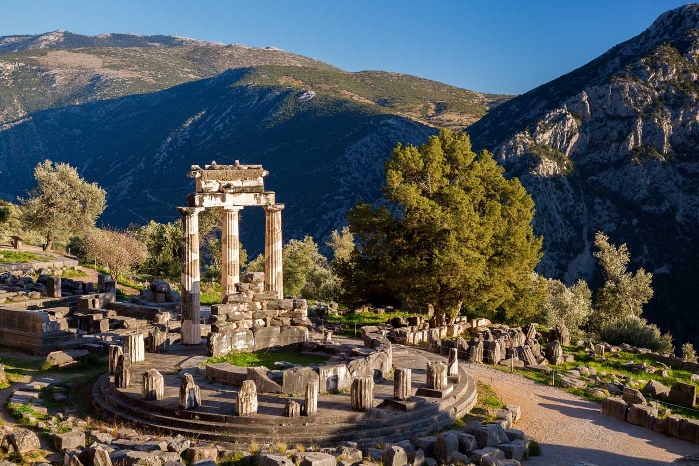 The ruins of Delphi
