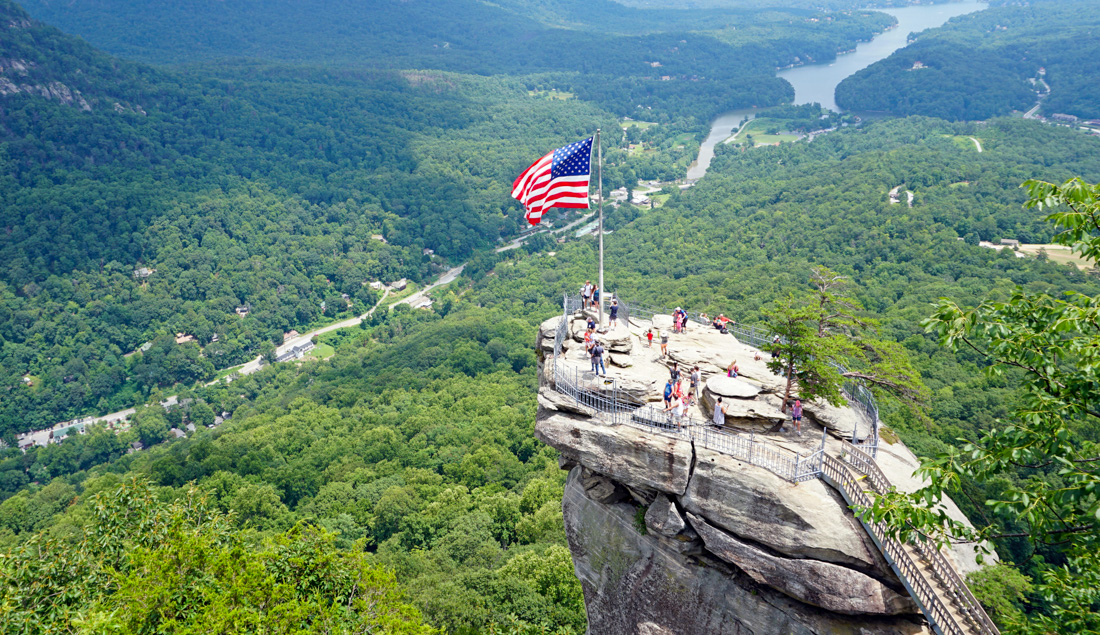 Chimney Rock with Lake Lure