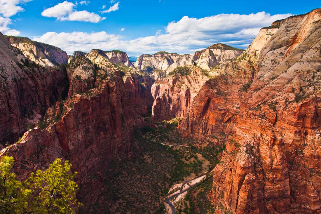 The valley of Zion National Park