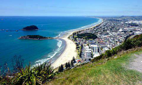 The view from The Mount, Tauranga, New Zealand