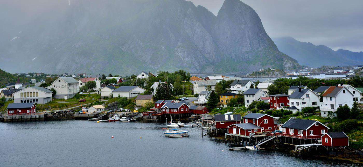 A fishing village in the Lofoten Islands, Norway