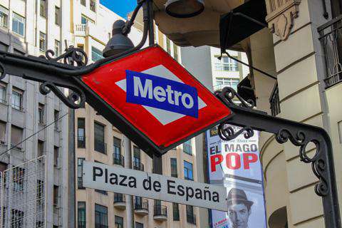 Madrid, Metro Station Sign