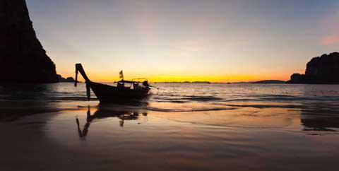 Longtails on the Beach, Thailand