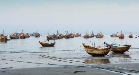 Fishing boats in Nha Trang, Vietnam