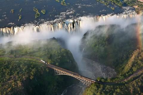 Victoria Falls, on the Zambia-Zimbabwe border